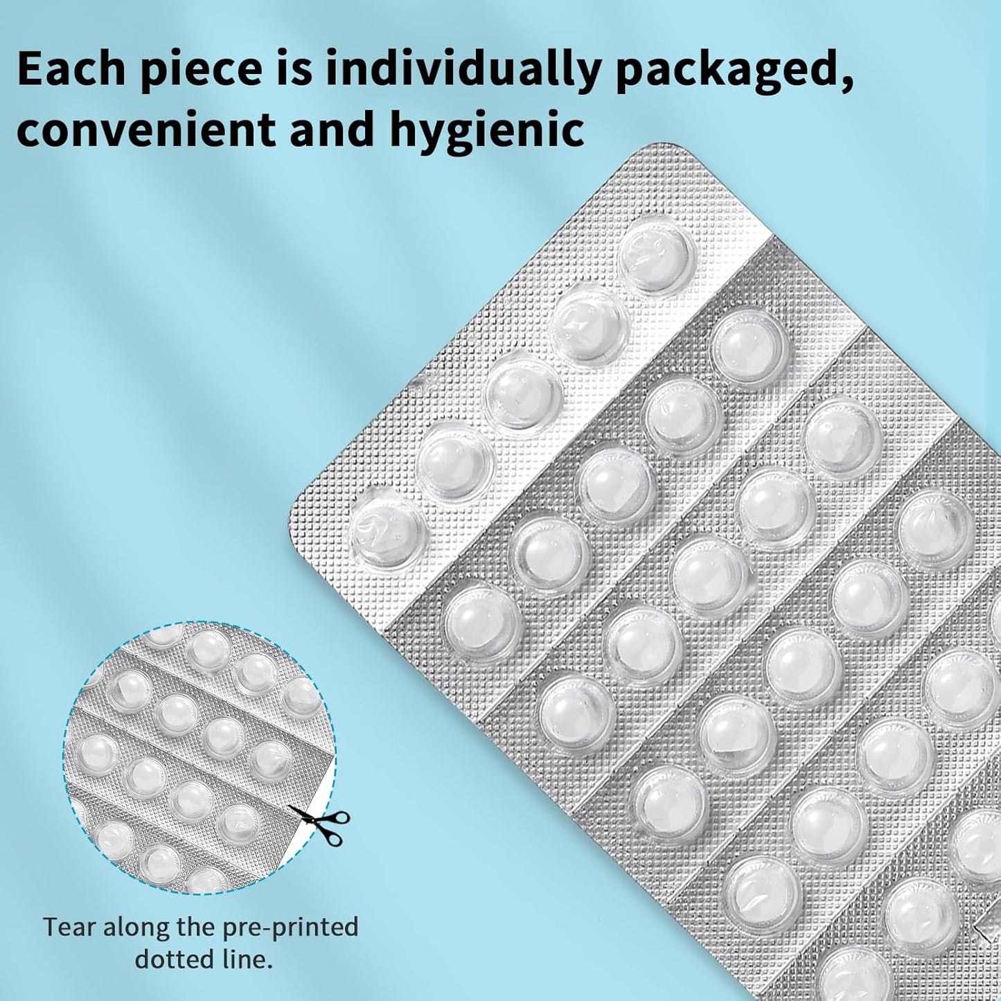 Orthodontic Wax 120 Pack, Easy to Mold Braces Wax, Dental Wax Long-Lasting Hold, Portable and Easy to Tear,Food Grade Relief Wax for Home Travel Office (Unscented)