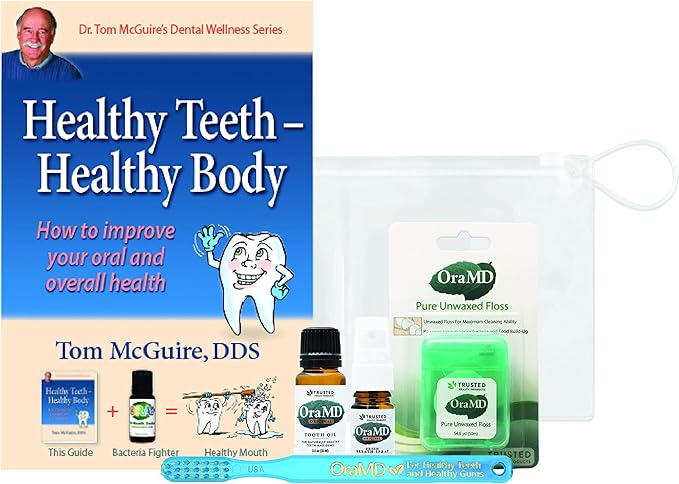 OraMD Original Strength: Pure Unflavored, Fragrance Free, Unwaxed Dental Floss 54.6 Yards Shred Resistant and Dr. Bass Toothbrush Both for Ultraclean Plaque Removal - Teeth & Gum Protection