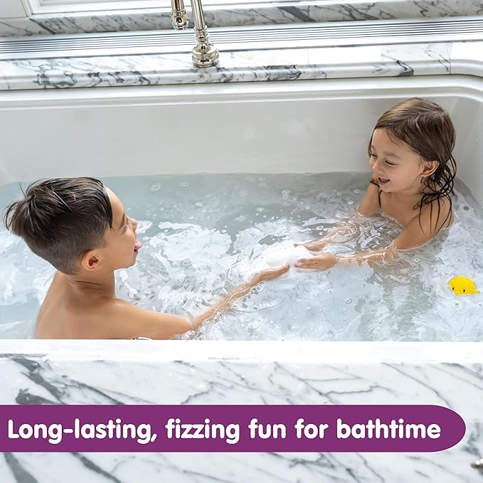 Boogie Kids Bath Bombs, Calming, Naturally Derived, Made with Aloe and Calming Vapors, Eucalyptus, 3 Bath Bombs, 2.8 oz, Pack of 1