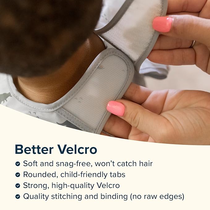 Tiny Twinkle Long Sleeve Bib for Babies & Toddlers – Waterproof Smock Bib for Eating – Machine Washable & Mess-Proof, Baby Feeding Essential & Shower Must-Have(Ocean Life, 6–24M)