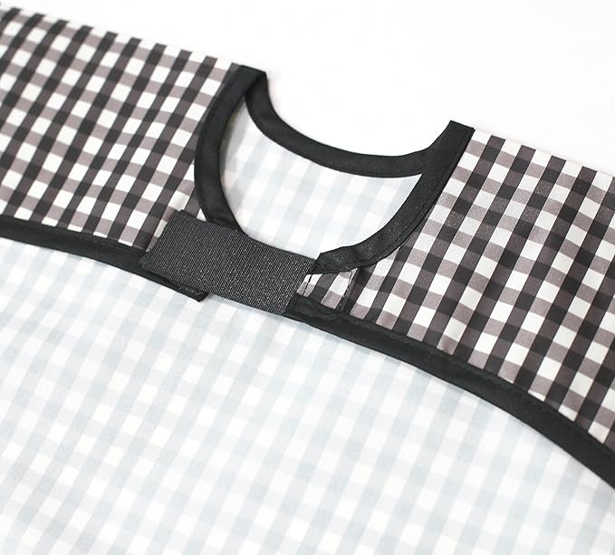 Short Sleeve Waterproof Bib for Toddlers – Easy Clean Feeding Apron for Mealtime, Daycare, Self-Feeding, Lightweight