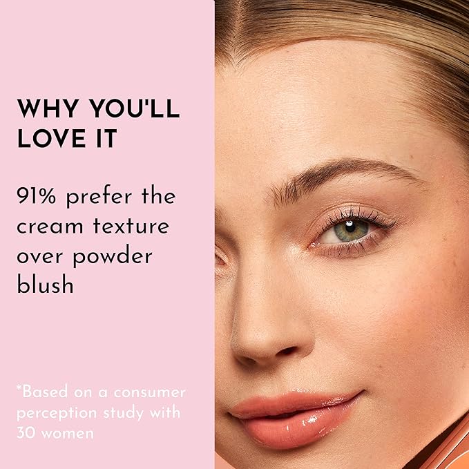 LAWLESS Pinch My Cheeks Soft-Blur Cream Blush - Starburst - Premium Weightless, Creamy Blush - Buildable Color for Lips and Cheeks - 0.18 oz