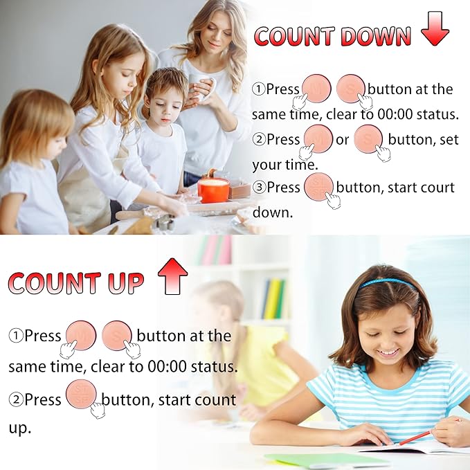 Classroom Timers for Teachers Kids Large Magnetic Digital Timer Teacher Supplies 12 Pack-Blue Green