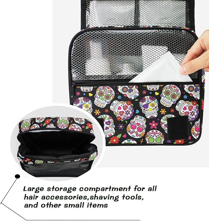 senya Hanging Travel Toiletry Bag Kit Makeup Case Cosmetics Organizer for Men Women