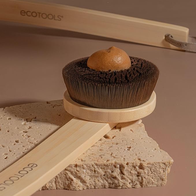 EcoTools Good Tan Self-Tan Back Applicator, Long Handle Back Brush For Controlled Sunless Tanning, Eco Friendly, Vegan & Cruelty Free, 1 Count