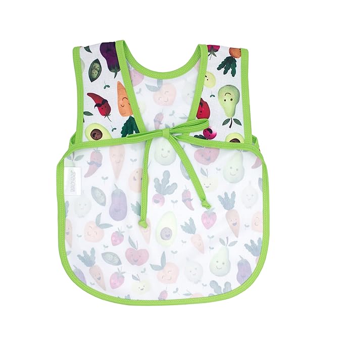 BapronBaby Market Fresh Bapron - No Neck Tie Safer Bib for Baby & Toddler - Soft Waterproof Stain Resistant - Machine Washable - Sz Preschool 3-5yrs