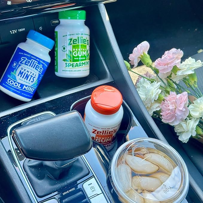 Zellie’s | 100% Xylitol | Mint Gift Set | Cool Mint, Cool Fruit, Spearmint, & Cherry Berry | No Aspartame, Gluten Free, Vegan & Kosher (250 Count – Pack of 4)