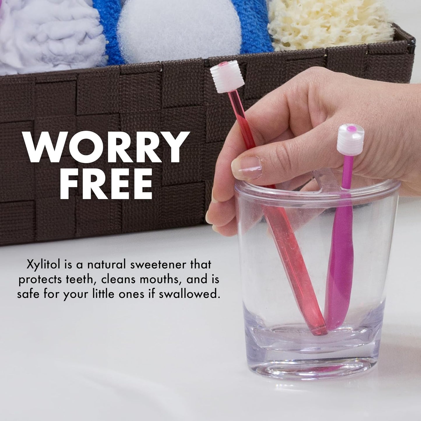 Brilliant Toothpaste Gel by Spry, with Xylitol, Fluoride Free, Mint Free, Safe If Swallowed, Natural, Original, 3 oz, 2pk