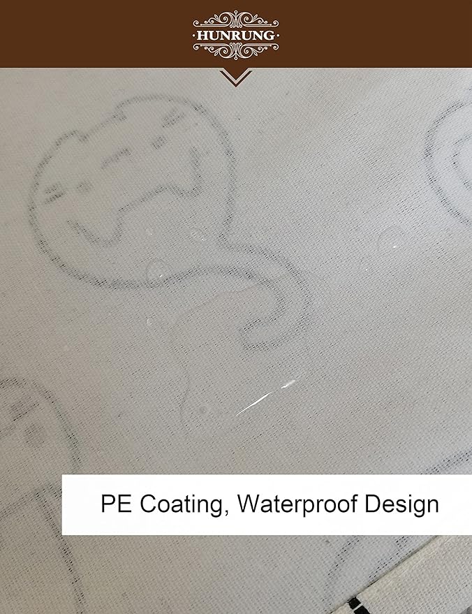 HUNRUNG Rectangle Storage Basket Cute Canvas Organizer Bin for Pet/Children Toys, Books, Clothes Perfect for Rooms/Playroom(REC-Black cat)