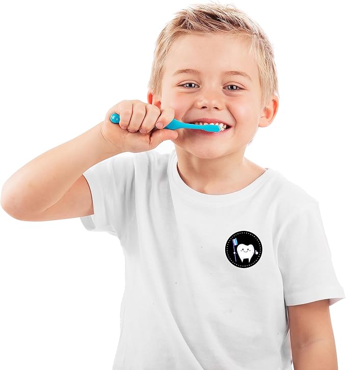 Oringaga 500 Tooth Party Decorations Teeth Roll Stickers Teeth Themed Birthday Baby Shower Gender Revealed Party Decorations Supplies Decor DIY Sticker Labels