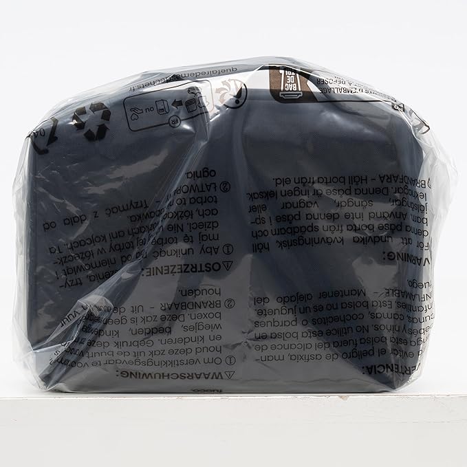 LEVEL8 Travel Toiletry Bag for Women Men, Travel Organizer Water Repellent, Makeup Organizer with Hang Hook for Travel Accessories, Large/Black