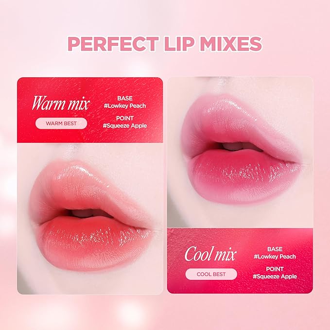 lilybyred Balming Dewy Tint | Korean Semi-Glow Lip Stain, Velvet to Soft Glow Texture, Sheer Buildable Color, Moisturizing & Lightweight, Natural Flush Look, Non-Sticky, 0.21 oz. (02 Tender Lychee)