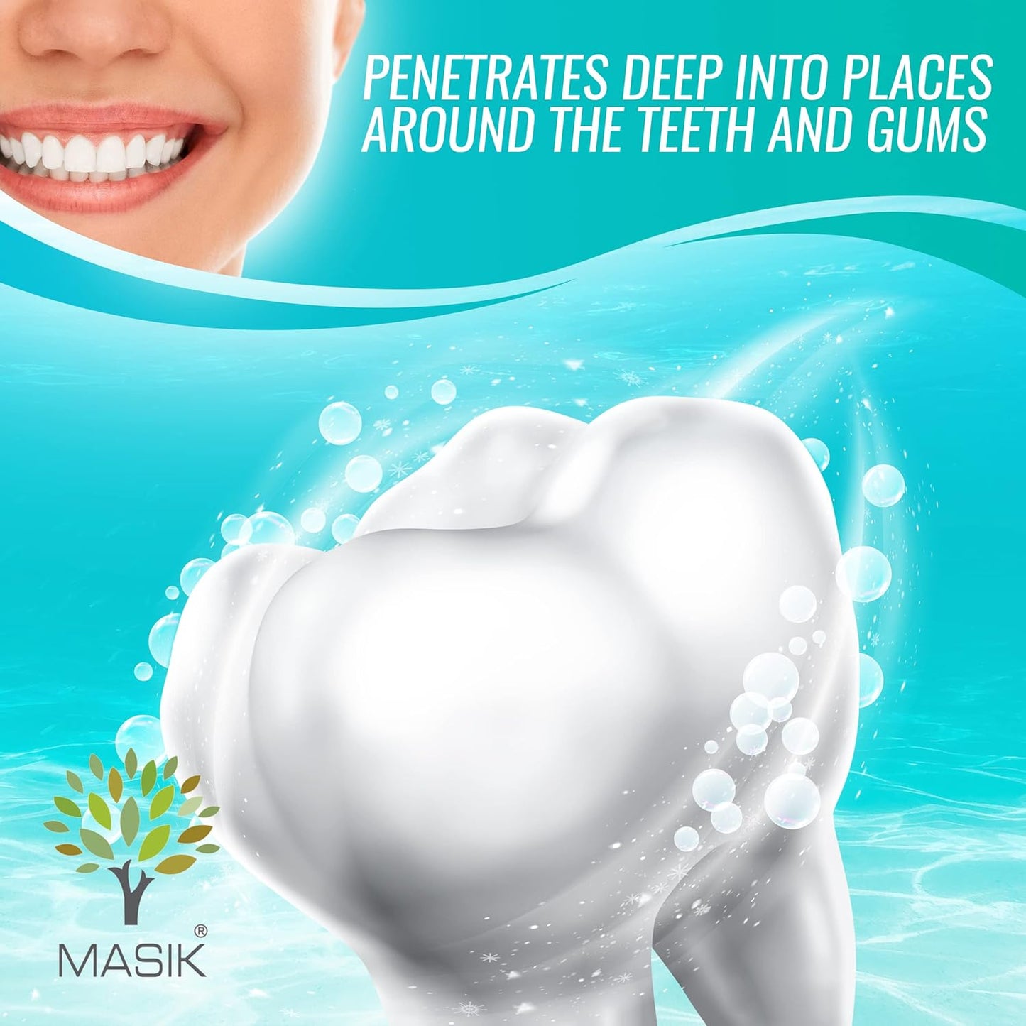 Masik Lemon Grass Natural Toothpaste is formulated for Sensitive Teeth. SLS-Free and Non-Fluoride with Dead Sea Salt to Gently Clean and Whiten Your Smile While Refreshing Your Breath - Pack of 3