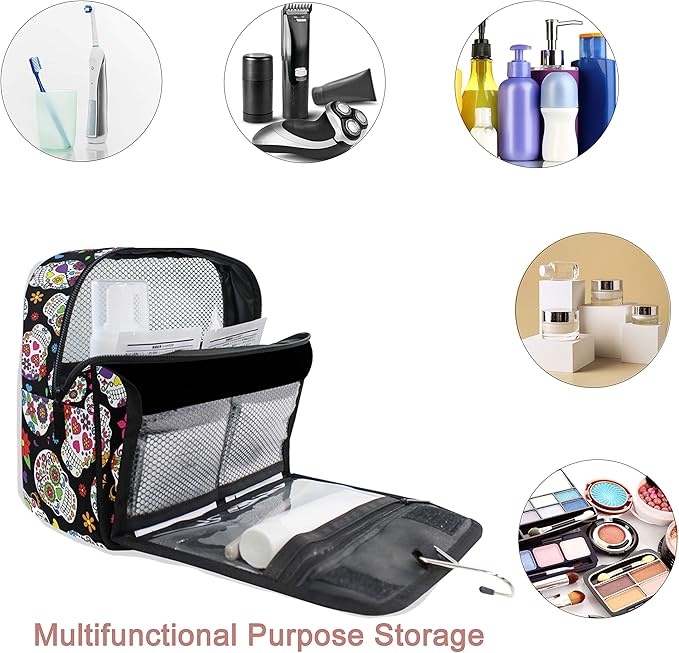 senya Hanging Travel Toiletry Bag Kit Makeup Case Cosmetics Organizer for Men Women