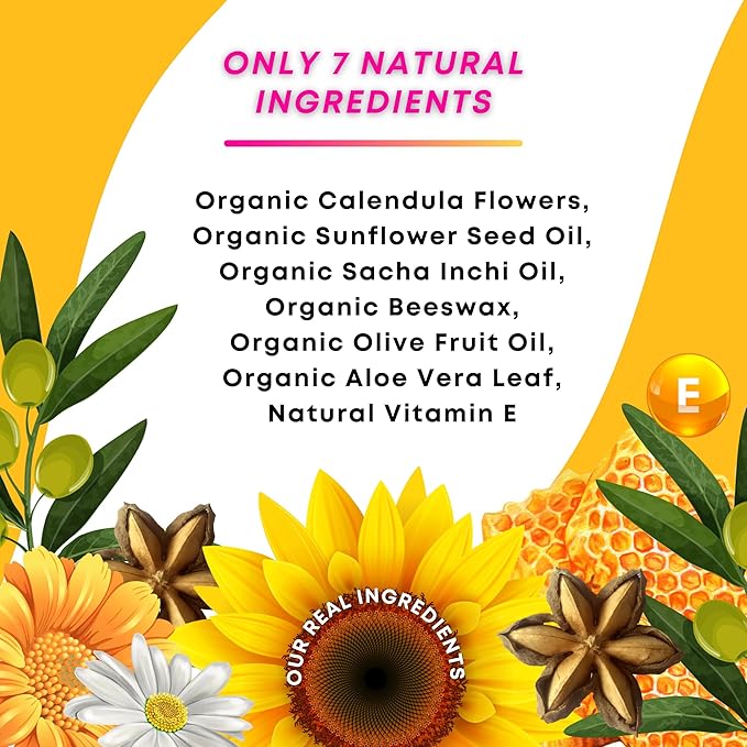 Peruvian Gold | Organic All Purpose Healing Balm | Scars, Eczema, Facial Moisturizer Cream, Dry Skin, Hair, Sun Burns | (1 Fl Oz) | BONUS Lip Balm