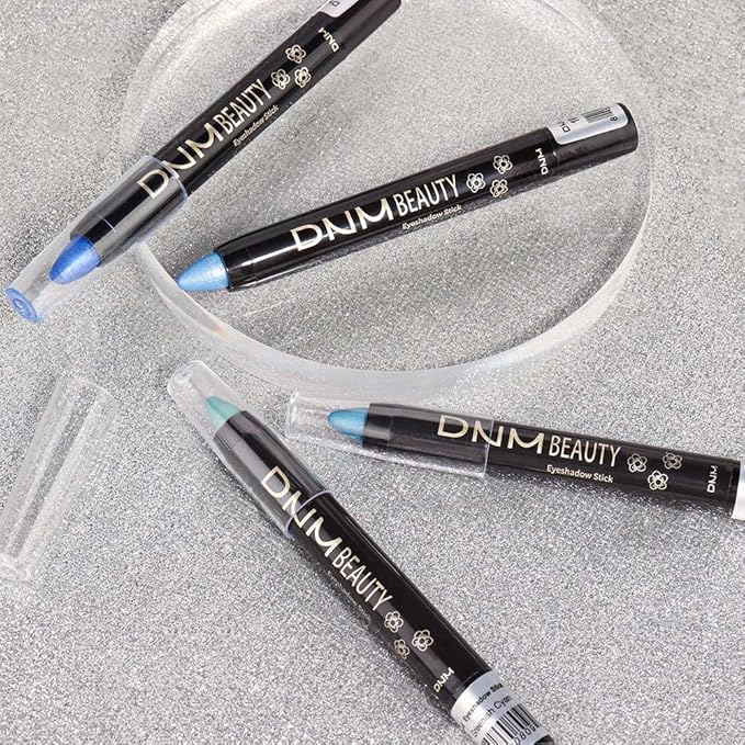 evpct Dazzling Blue Shimmer Cream Eye Shadow Brightener Sticks Set for Eyes, Blue Shimmery Matte Pencil Eye shadow Applicator Stick Pen Palette Makeup Waterproof sombras en crema para ojos 11#