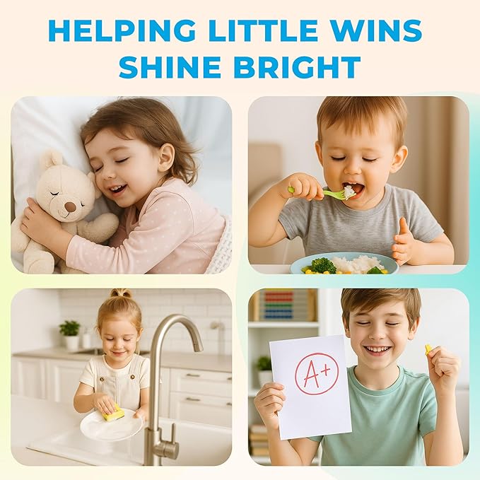 Magnetic Reward Jar, 9" DIY Name 40+ Tokens Star Face Magnetic Reward Jar Gifts for Classroom, Classroom Management Tool, Reward Jars for Kids Magnetic, Back to School Gift for Kids