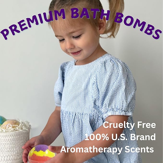 EvolutionUSA 1pc Epic Superhero Bath Bombs for Kids, Super Hero Bath Bomb with Toy Inside, Lush Childrens Bathbomb, Organic Bathbomb with Surprise Inside, Fizzy Fun Superhero Bath Ball Bath Toy