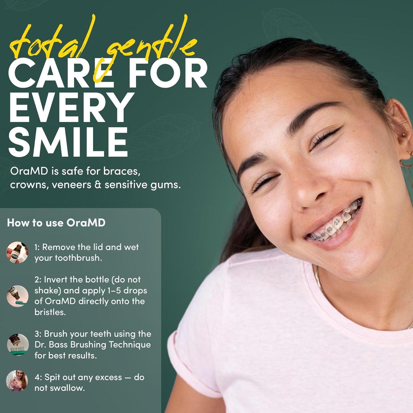 OraMD Original Tooth Oil for Oil Pulling - Healthy Gums, Fresh Breath & Sensitive Teeth Relief - Natural Alternative to Mouthwash (1-Pack)