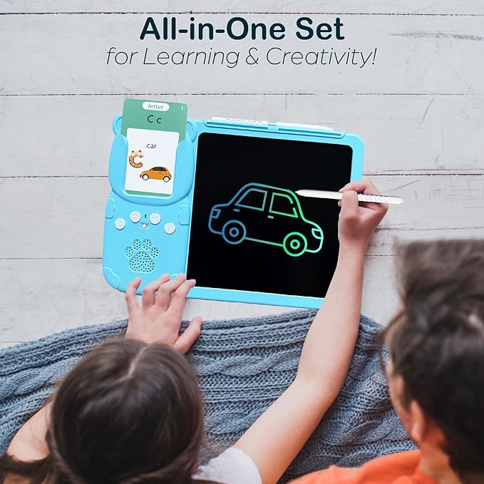 Talking Flash Cards for Toddlers - LCD Writing Tablet Kids - Drawing Tablet Toddler Toys 510 Sight Words Learning Montessori - Autism & Speech Therapy Toys - Kindergarten Gifts