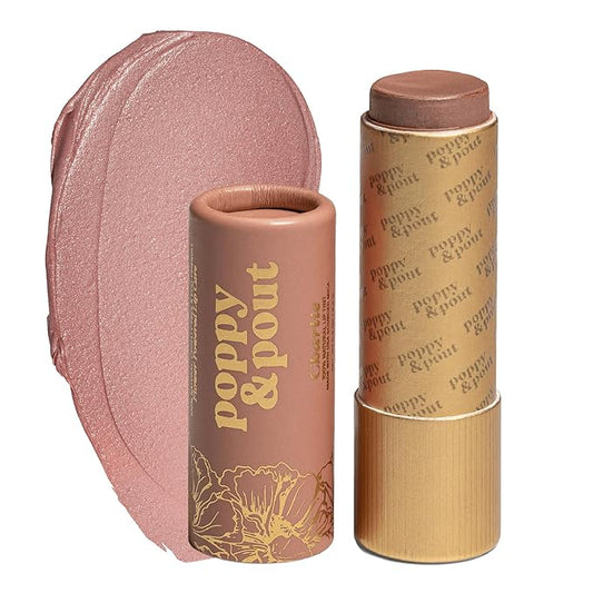 Poppy & Pout All Natural Lip Tint, Cardboard Tube, Hand-Filled, Beeswax, Vitamin E, Coconut Oil, Cruelty Free, All-Natural Shades (Charlie)