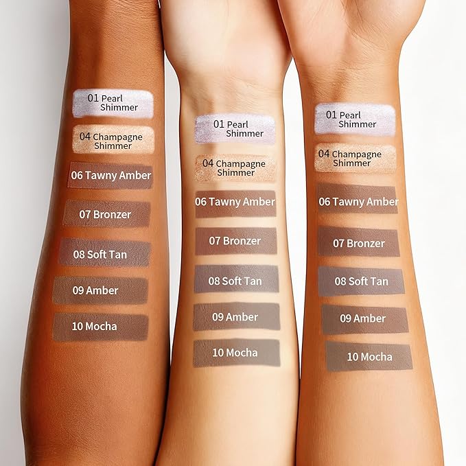 Highlighter Stick, Sheer Glow Cream Highlighter for Natural Radiant Skin, Blendable & Buildable Color, Non Caking, Long Lasting, SweatProof & Cruelty-Free, For All Skin Tones (01 Pearl Shimmer)