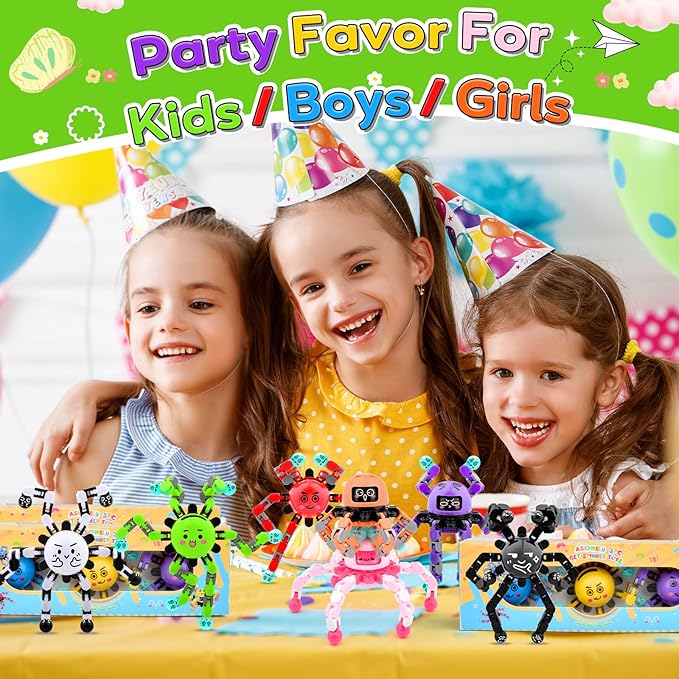 9 PCS Christmas Stocking Stuffers Fidget Spinner Toys for Kids & Adults,Party Favors Supplies Goodie Bags Birthday Gifts,Classroom Small Prizes Bulk Boys Girls Travel Sensory Toy for 3-5-8-12