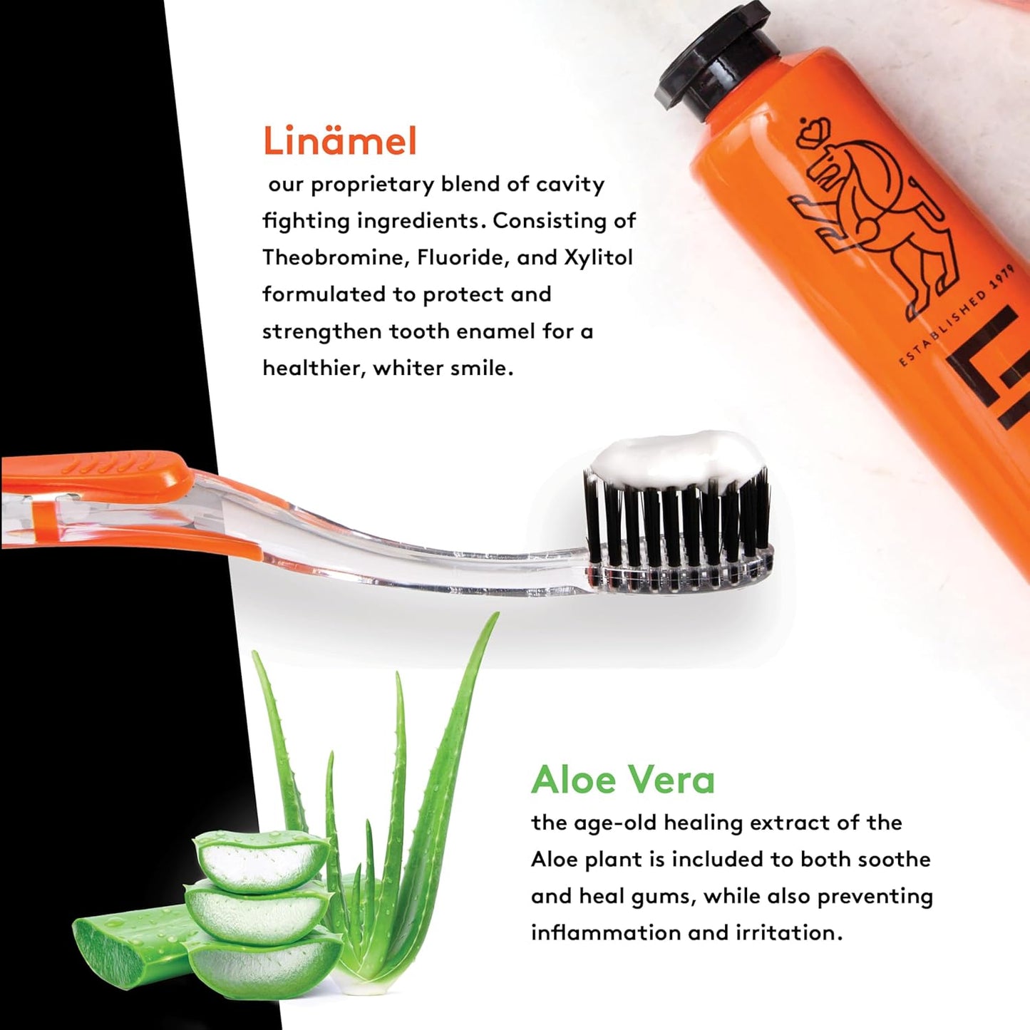 LINHART Whitening Toothpaste – Teeth Whitening, Enamel Strengthening Natural and Organic Toothpaste with Mint Flavor (3.5 oz)