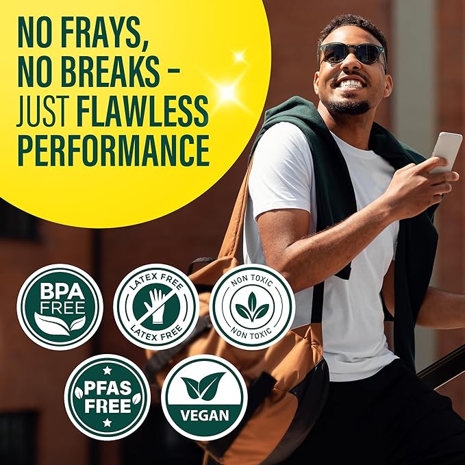 GuruNanda 2-in-1 QuickPik Toothpick & Interdental Pick – Soft Rubber Bristles for Plaque Removal & Improved Oral Care, Comes with a Travel Case for On-The-Go Use, 300 Ct