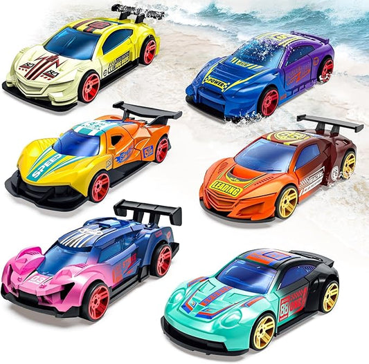 Color Changing Cars Toys Bath Toys for Ages 1-3 4-8 Christmas Stocking Stuffers Gifts for Kids Grandkids Boys Birthday Gifts Race Cars Themed Party Favors Goodie Bag Stuffers Sensory Die-Cast Toys