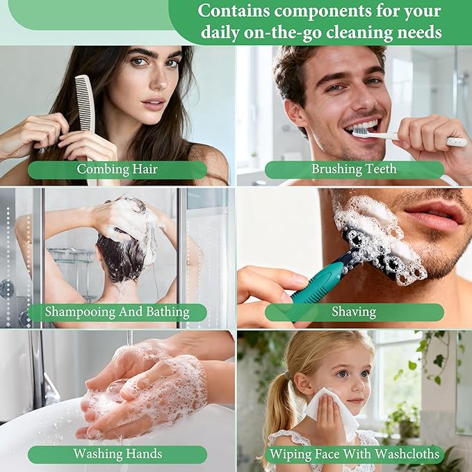 Hygiene Kit Bulk, Individually Packed, The Convenience Kit Bulk Is Fully Equipped And Clean And Hygienic, Convenience Kits Suitable For Hotel, Home, Camping, Travel (100 Sets)