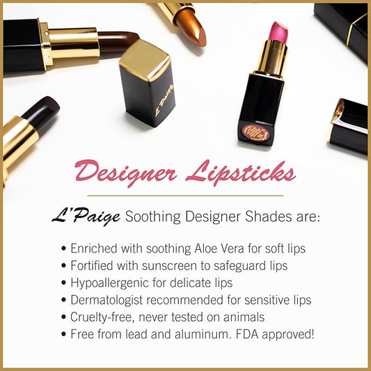 L'Paige L04 - FLAME Designer Lipstick | Aloe Vera Based, Long-lasting, Moisturizing
