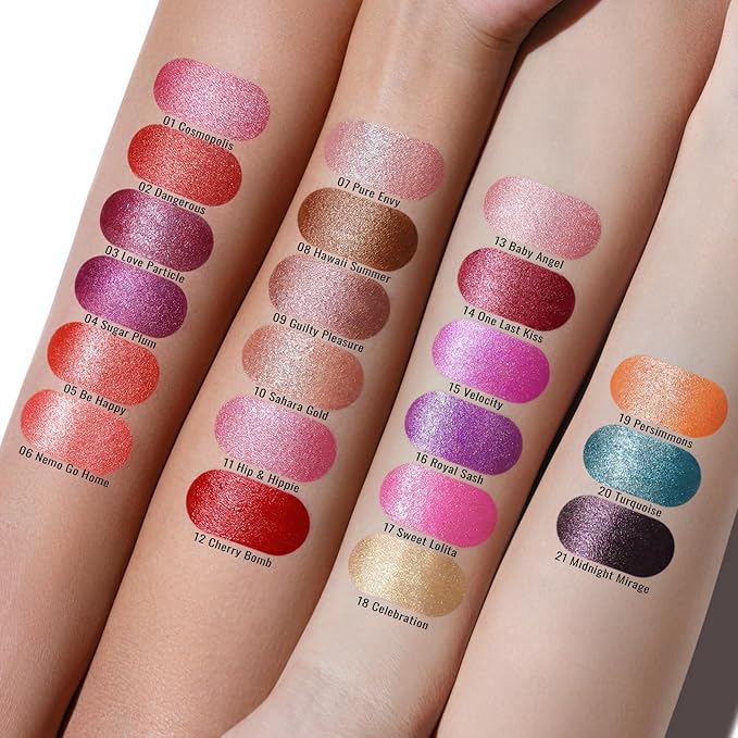 Oulac Halloween Black Lipstick for Women, Black with Raspberry Shimmer, High-Impact Lipcolor with Moisturizing Creamy Formula, Vegan & Cruelty-Free, Midnight Mirage (21)