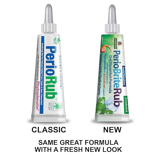 Natures Answer Periorub Topical Rub, 0.5 oz (Pack of 6) Dentist Formulated Soothing Gel for Teeth and Gums