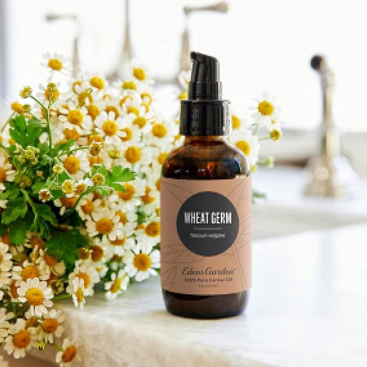 Edens Garden Wheat Germ Carrier Oil- 100% Pure Premium Cold Pressed & Hexane Free, Natural Moisturizer for Face, Skin, Nails, Healthy Hair Growth, Massage & Diluting Essential Oils 118 ml (4 fl oz)