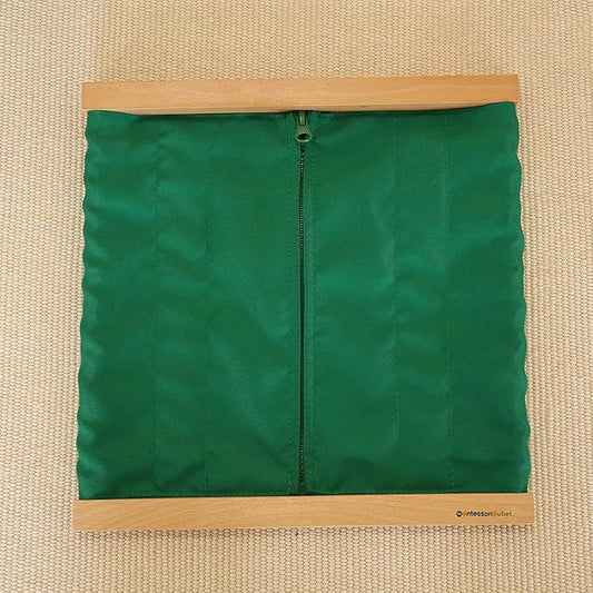 MONTESSORI OUTLET Zipping Frame | Practical Life Skills Tool for Toddlers & Preschoolers | Learn to Zip Clothes, Develop Fine Motor Skills & Independence (Ages 3-6)