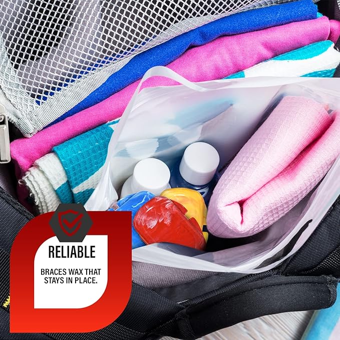 Orthodontic Dental Wax for Braces – Premium Braces Wax in Designer Marble Cases, Tooth Wax for Braces, Clear & Unscented, 3-Pack Assorted Colors