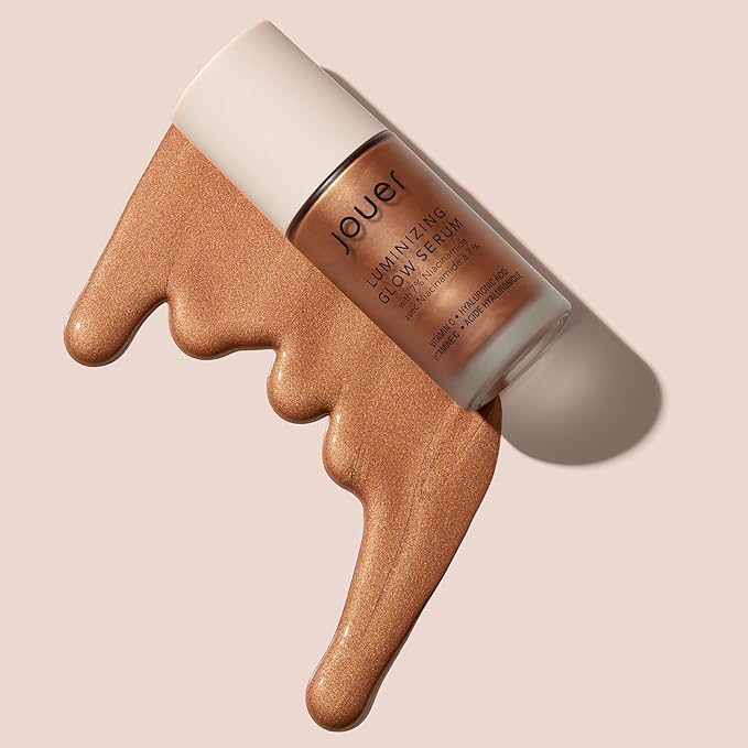 Jouer Luminizing Glow Drops for Face, Dewy Serum for Glowing Skin, 7% Niacinamide, Hyaluronic Acid, & Glycerin, 1 fl oz