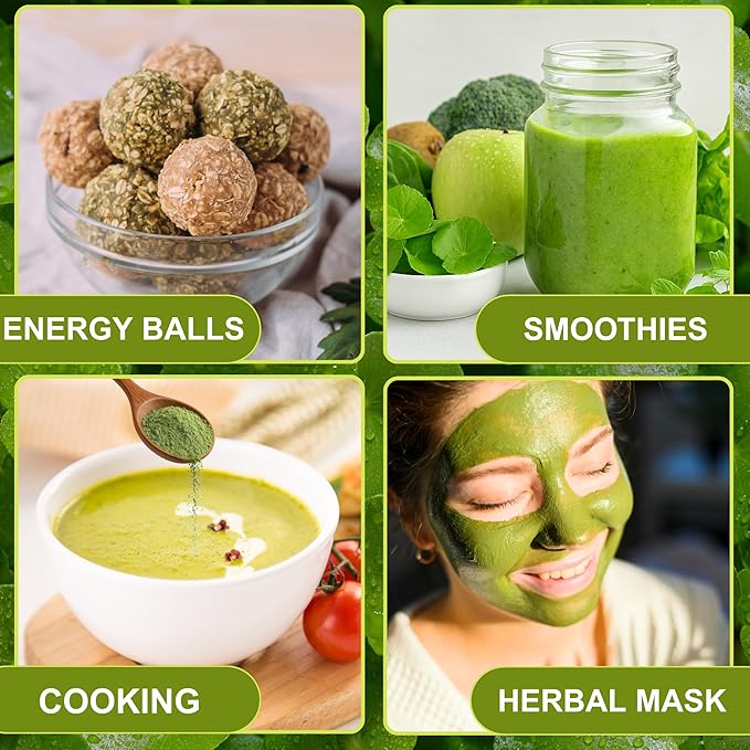 BOTAMONY Organic Gotu Kola Powder 7oz, Centella Asiatica Herbal, Non-GMO Vegan Gluten-Free, Traditionally Used in Ayurveda for Focus and Daily Vitality, Fine Leaf Powder