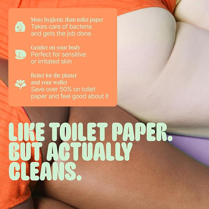 Butt & Intimate Shower 3.0 – Mobile Travel Bidet & Sustainable Intimate Shower, Replaces Wet Wipes, Saves Toilet Paper, Portable Handheld Bidet, Travel Bag Included, BPA-Free - Soft Sand