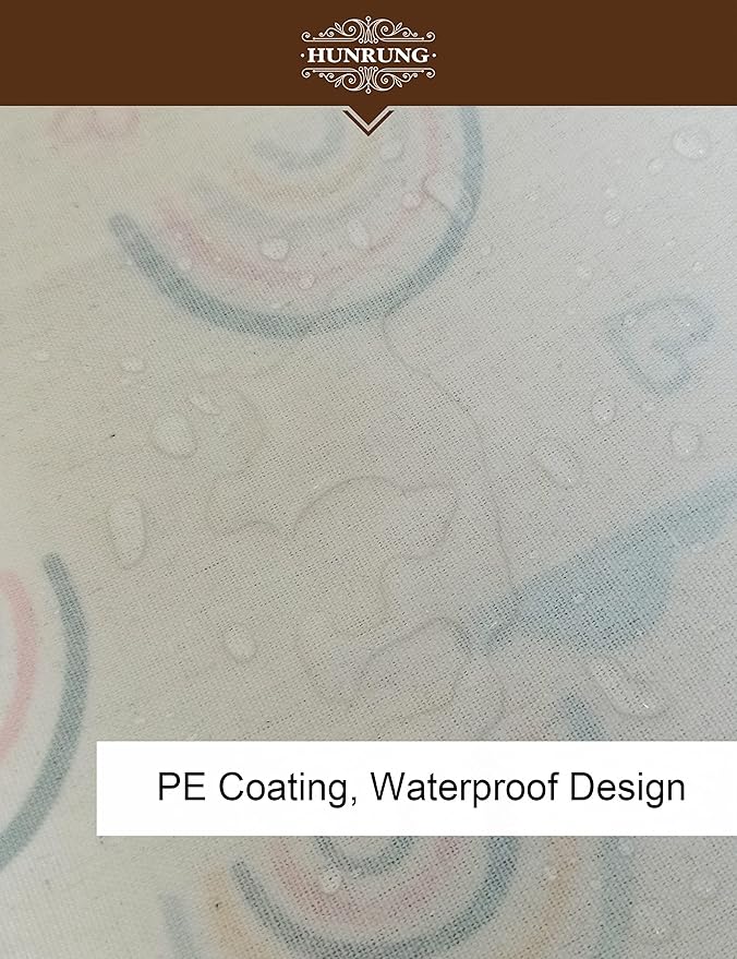 HUNRUNG Rectangle Storage Basket Cute Canvas Organizer Bin for Pet/Children Toys, Books, Clothes Perfect for Rooms/Playroom(Rec-Rainbow)