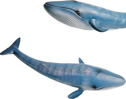 Gemini&Genius Blue Whale Sea Animal Action Figure, Ocean Shark Whale Model Toy, Educational, Role Play, Swim, Beach, Bath and Collectors for Kids