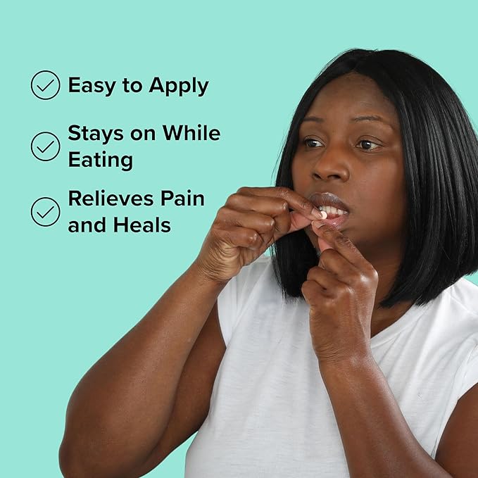 Dentemp Canker Cover - Canker Sore Medicine Pain Reliever (3pack) - Canker Sore Treatment to Relieve Canker Pain, Mouth Sores & Mouth Irritation - Fast Acting Canker Sore Relief Tablets for Adults