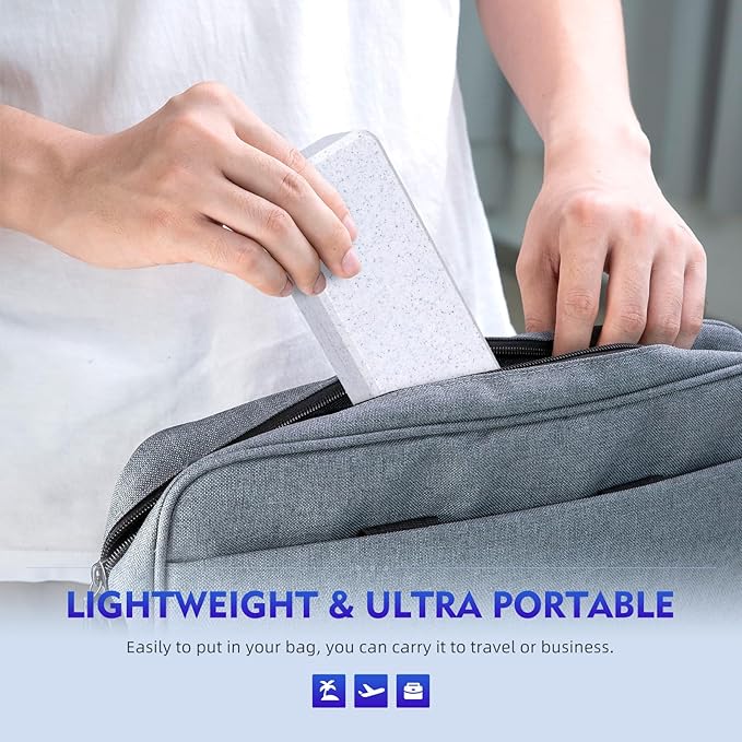 Magnetic Rechargeable Travel Case Compatible with Laifen Wave Electric Toothbrush, Waterproof, Hygienic, Easy-to-clean, Storage Holder for Toothbrush and Brush