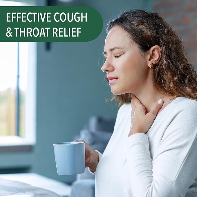 Ricola Sugar Free Swiss Herb Cough Drops, 45 Count, Cough Suppressant & Throat Relieving Drops with Naturally Sourced Menthol, Pleasing Taste for Coughs & Throat Irritation Symptom Relief