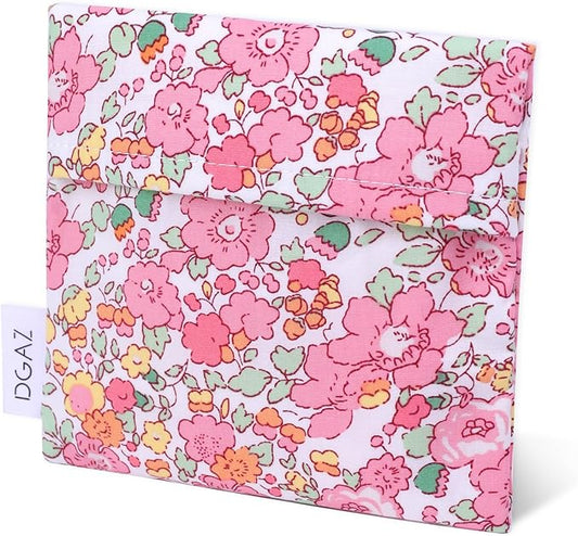 DGAZ Sanitary Napkin Storage Bag, Period Bag for Teen Aged Girls, Portable Period Bag for Panty Liners/Menstrual Cup/Small Tampons，Mini Makeup Bag for Purse(Betsy(Pink))