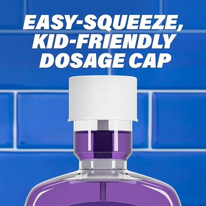 ACT Kids Anticavity Fluoride Rinse Groovy Grape 16.9 fl. oz. Accurate Dosing Cup, Alcohol Free