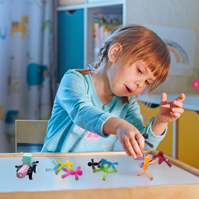 MAGMEN Magnetic Fidget Toys 5-Pack - Travel Entertainment for Kids Ages 3+ | STEM Sensory Toys for Airplane, Car Trips & Quiet Play.