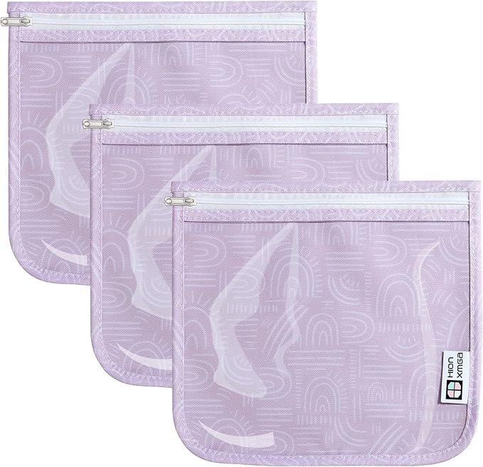 TSA Approved Toiletry Bag, Set of 3 Clear Travel Toiletry Bag Quart Size Zipper Travel Pouch, Waterproof Makeup Cosmetic Bag for Women Men Kids Toiletries Carry on, Wander Large