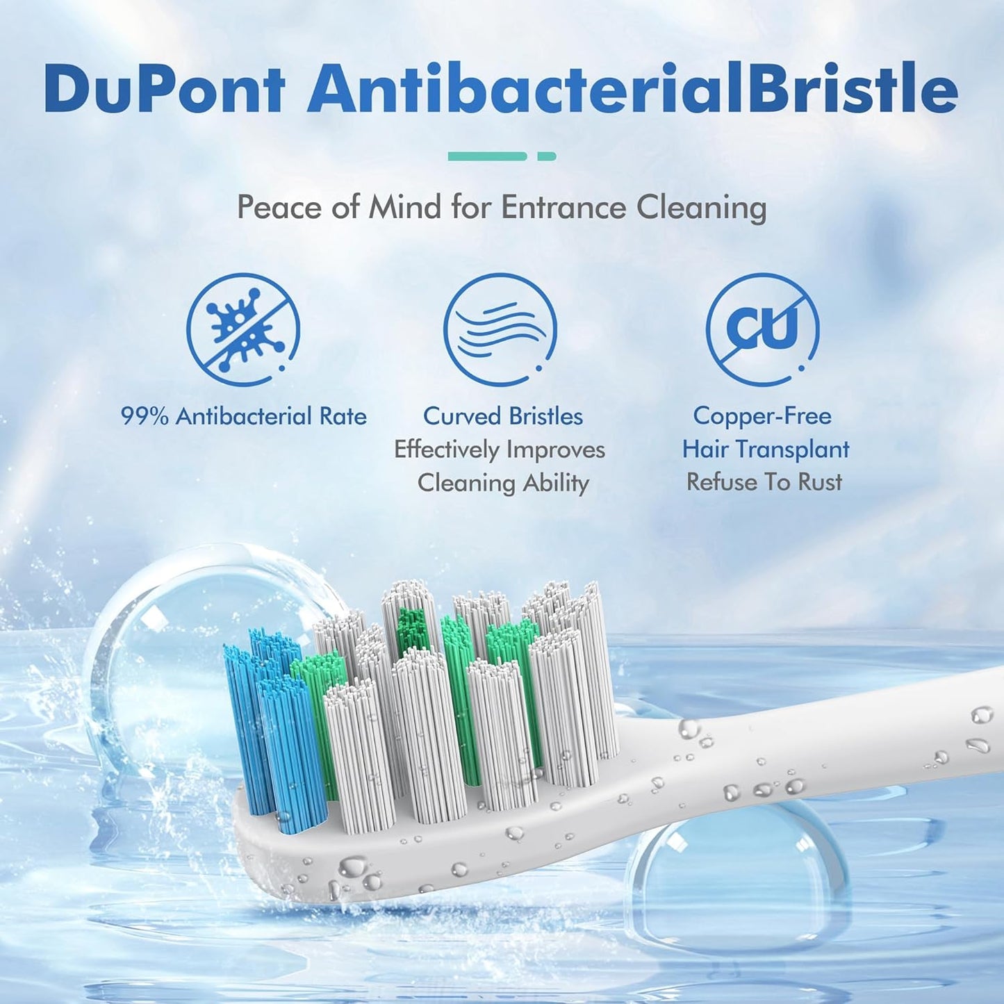 Sonic Electric Toothbrush with 8 Brush Heads, Rechargeable Toothbrush with Fast Charge 4 Hours Last 60 Days, 2-Min & 30s Smart Timer, IPX7 Waterproof(White)